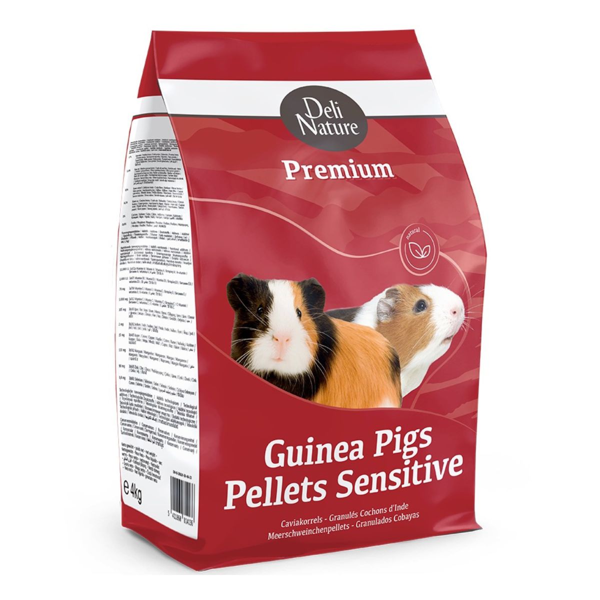 Graanultoit merisigadele Deli Nature Guinea Pig Pellets Sensitive Premium 4 kg