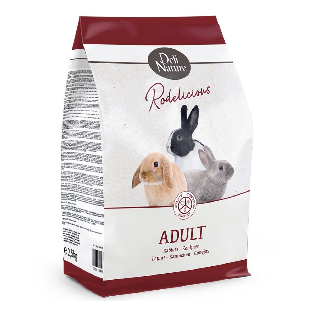 Toidusegu kääbusküülikutele Deli Nature Rodelicious Adult Rabbits