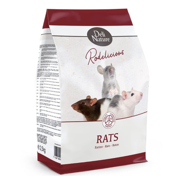 Rottide täistoit Deli Nature Rodelicious Rats
