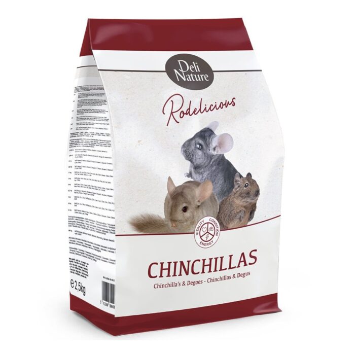 Toidusegu tšintšiljadele ja deegudele Deli Nature Rodelicious Chinchillas