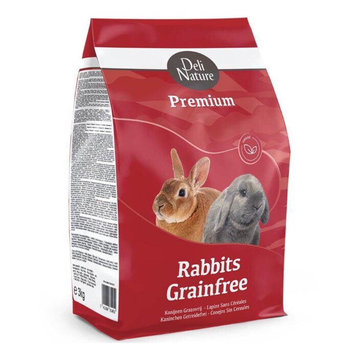Toidusegu küülikutele Deli Nature Rabbits Grainfree Premium