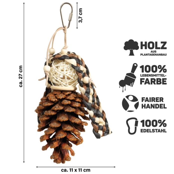 papagoi mänguasi cones charm