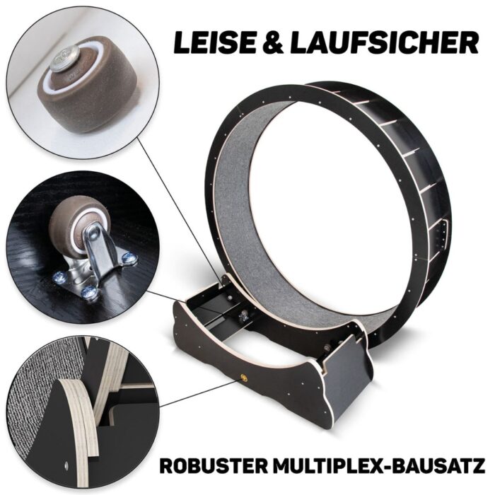 Kassi jooksuratas Black XL Ø 120 cm