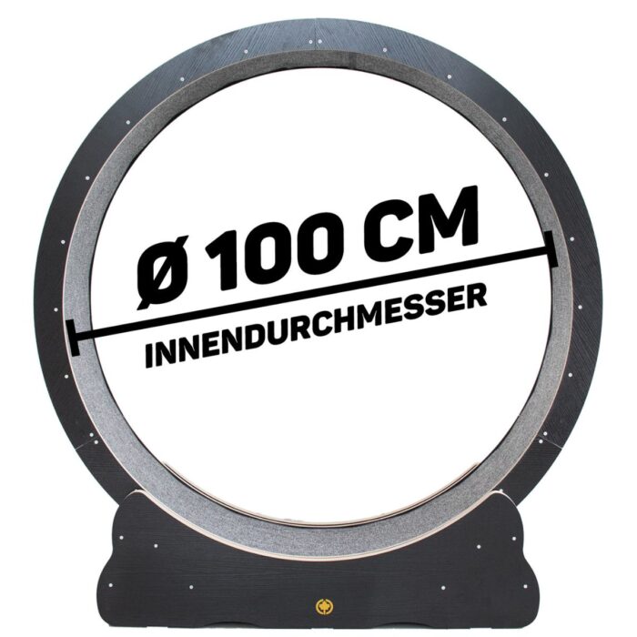 Kassi jooksuratas must L 100 cm