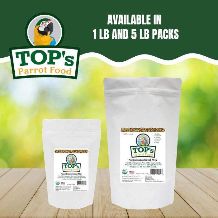 Seemned TOP's Organic All-in-One Seed Mix M/L Parrots 454 g