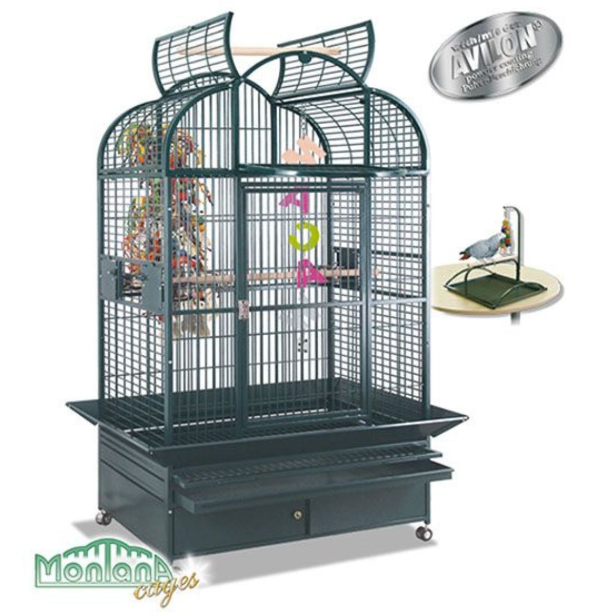 Ülisuur papagoipuur 100 × 80 × 187 cm Montana Old Berlin Antik