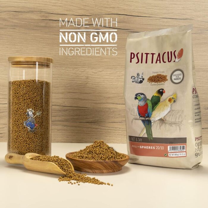 Psittacus Wet & Dry Microspheres 20/10 graanultoit 800 g - Image 3