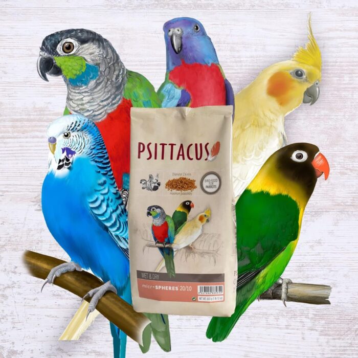 Psittacus Wet & Dry Microspheres 20/10 graanultoit