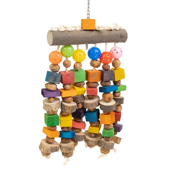 Papagoi mänguasi Wood & Ball Chimes