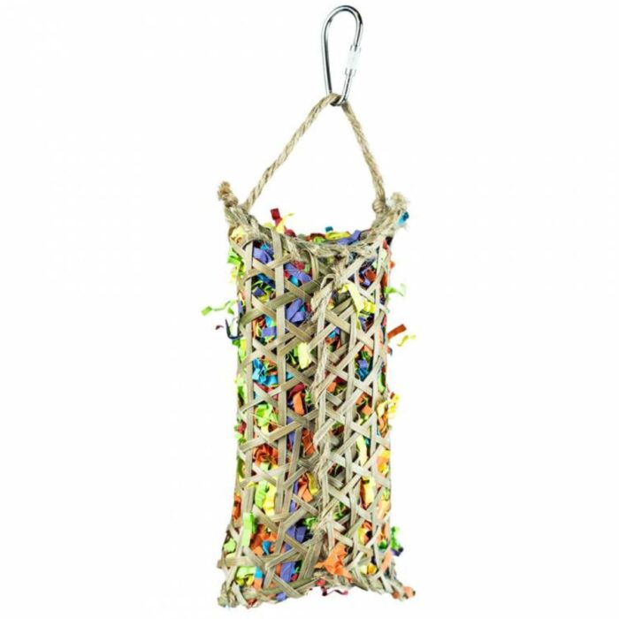 papagoi mänguasi woven bamboo pouch