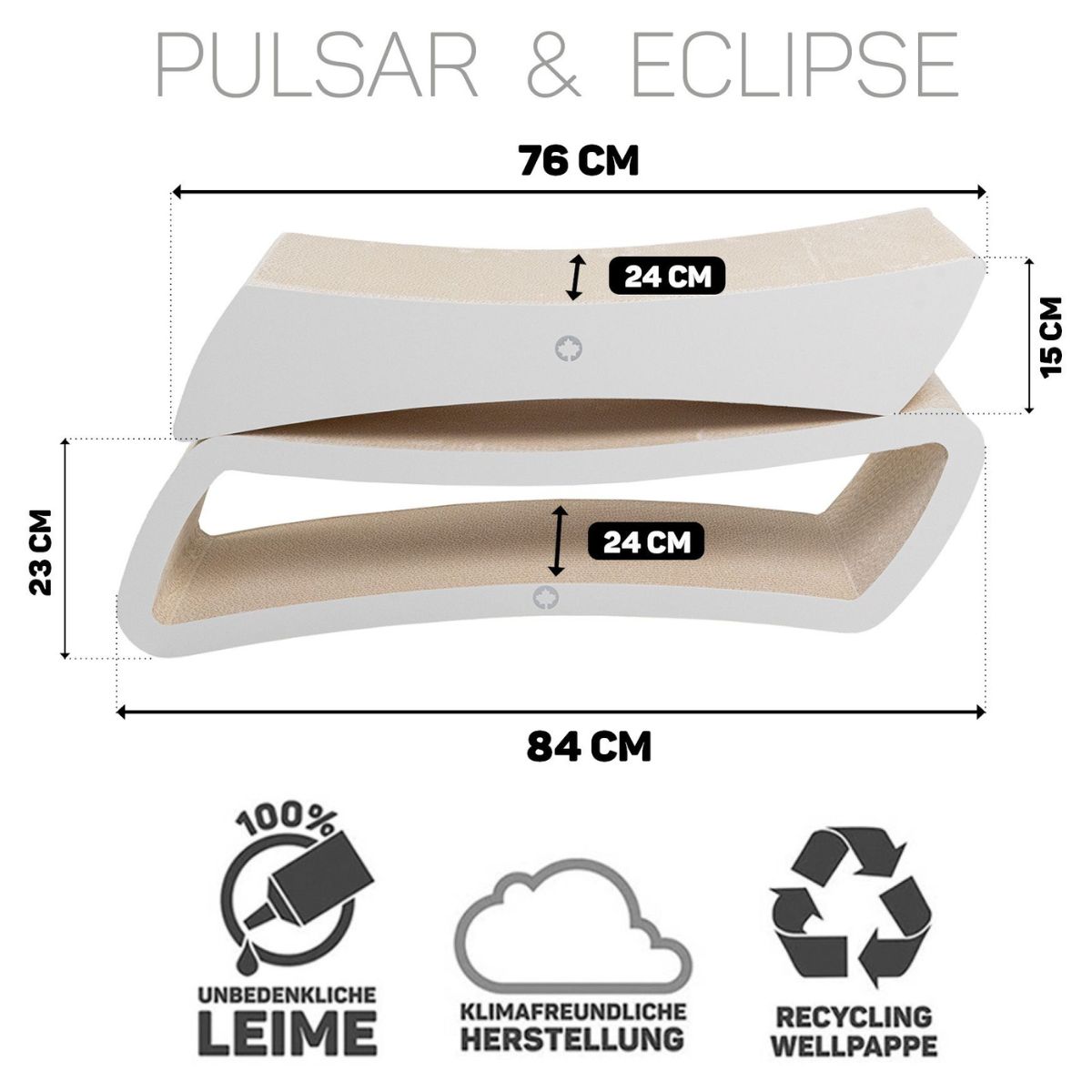 kassi kraapimisalused canadian cat eclipse white