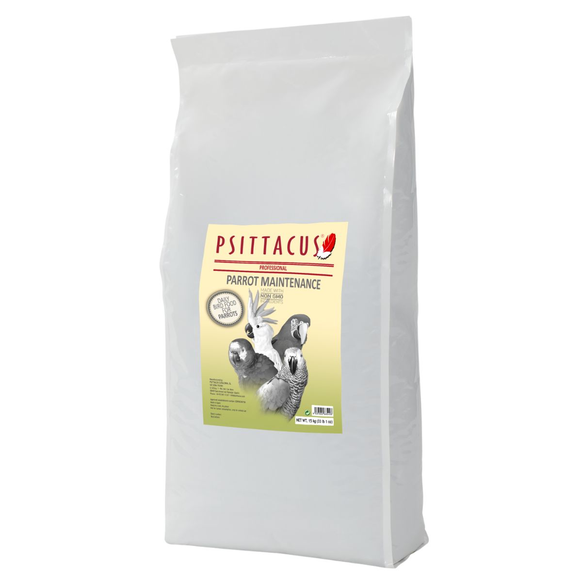 Graanultoit Psittacus Parrot Maintenance 15 kg