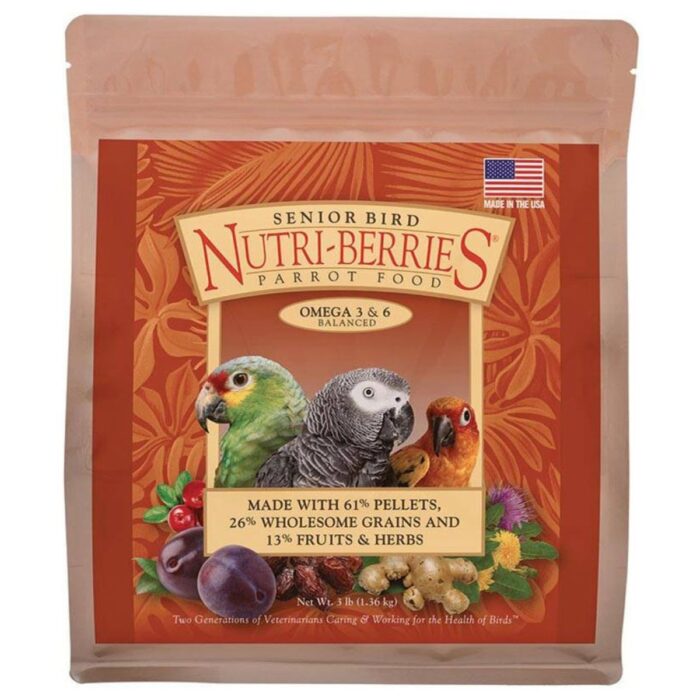 graanulid eakamatele papagoidele Senior Bird Nutri-Berries