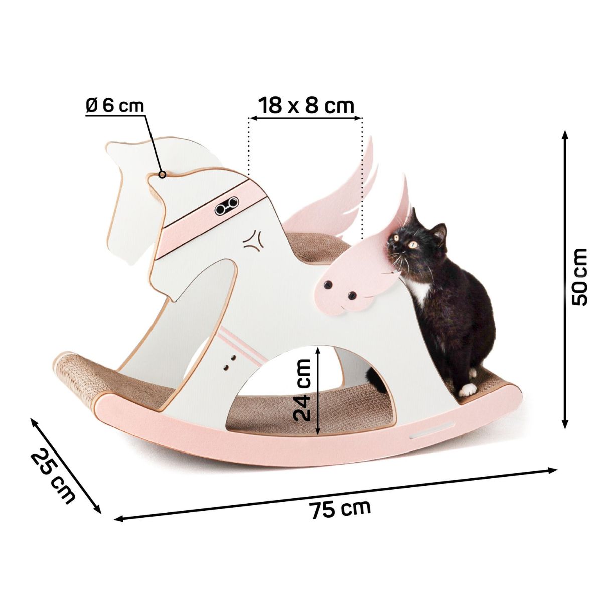 Kassi kraapimisalus ja mängualus Pink Unicorn - Image 3